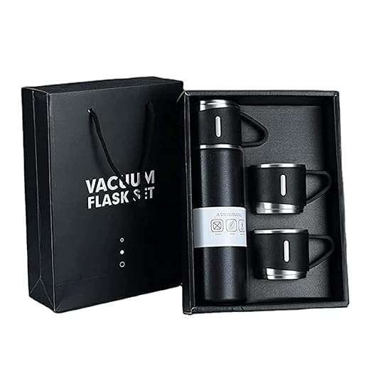 Double Wall Stainless Steel Thermo 500ml Vacuum Insulated Bottle Water Flask set