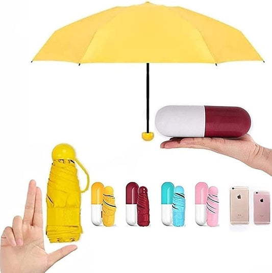 Capsule Folding Capsule Umbrella - UV and Rain Protection, Compact and Fashionable Umbrella for Women and Men