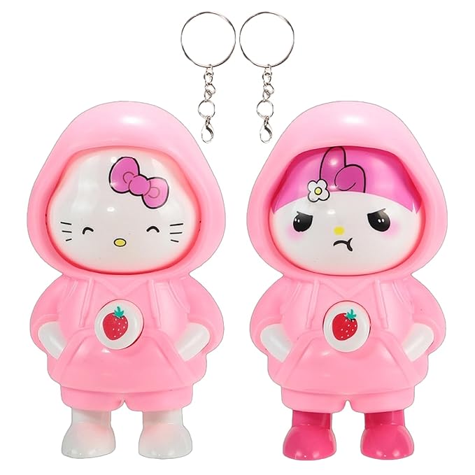 Shinchan Face Rotating Keychain Key Chain,Face Changing Key Holder Key Chain